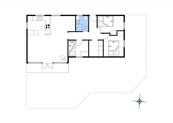 Дом отдыха Lk2196-lokken-raevevej-9 *